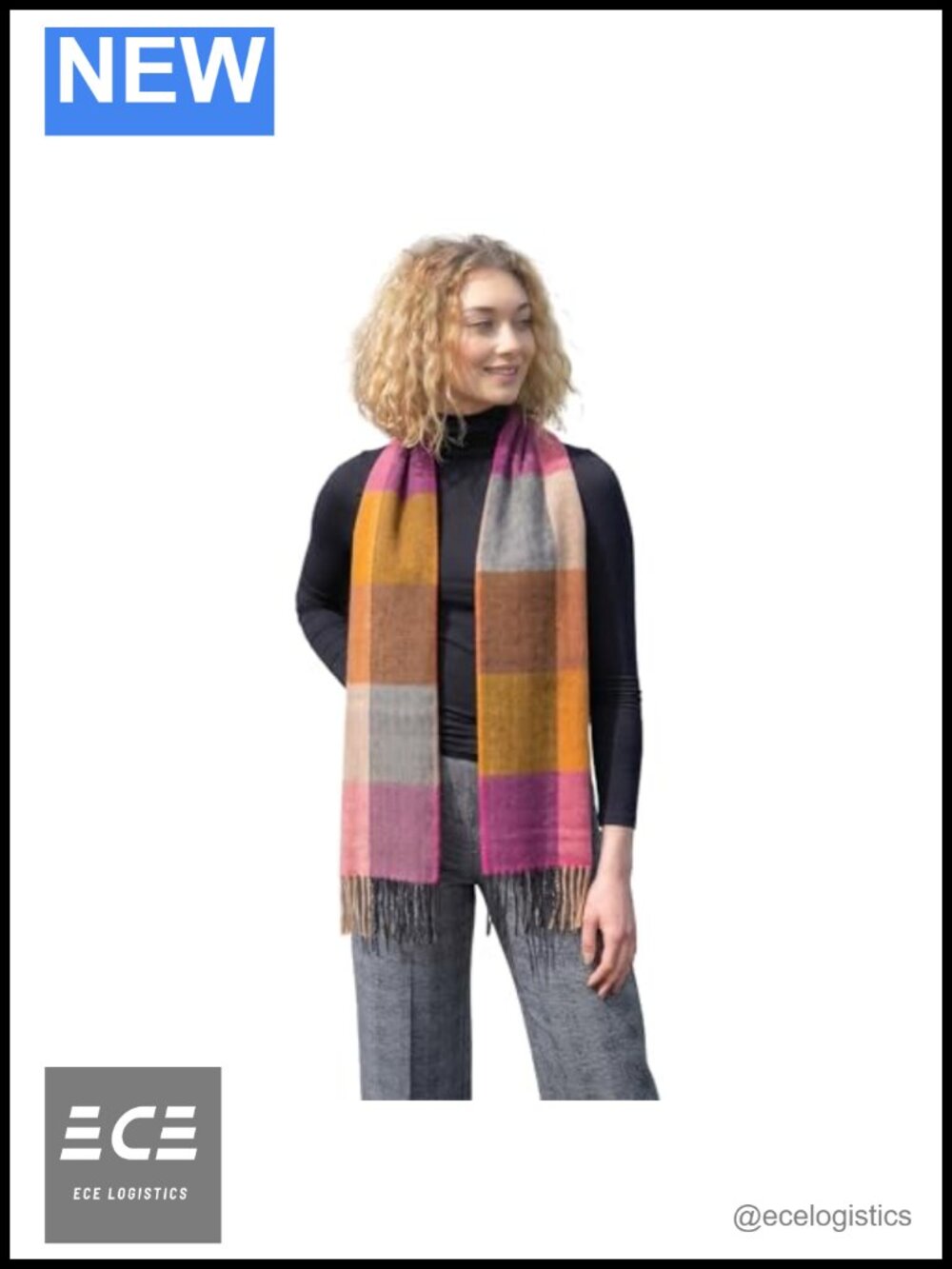 Merino Lambswool Scarf 12x71in Made in Ireland Long Wrap